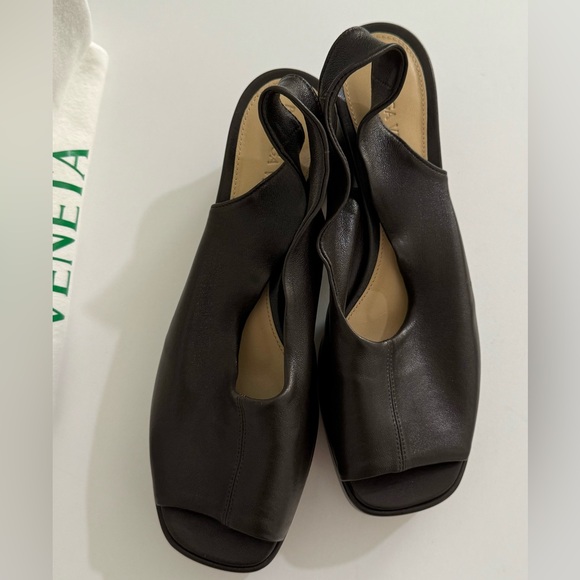 Bottega Veneta NIB Fondant Leather Stack Slingback Sandals Size 36 - Picture 5 of 9